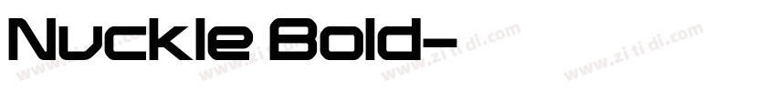 Nuckle Bold字体转换